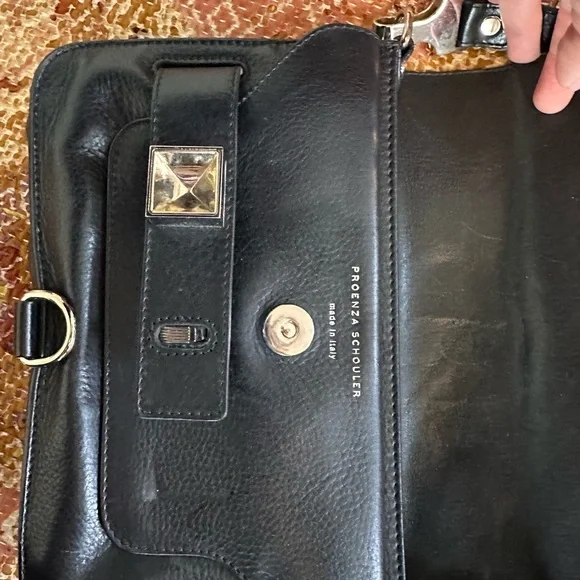 Proenza Schouler PS11 Black Leather Crossbody Bag - Picture 2 of 6